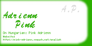 adrienn pink business card